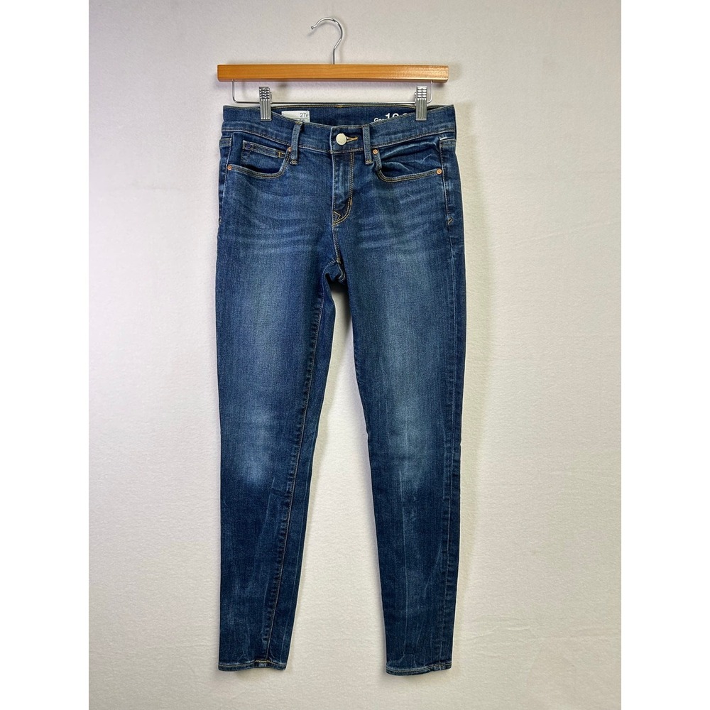Classic Minimalist Gap 1969 Women 27r Blue Washed Ink Legging Jean Skinny Denim